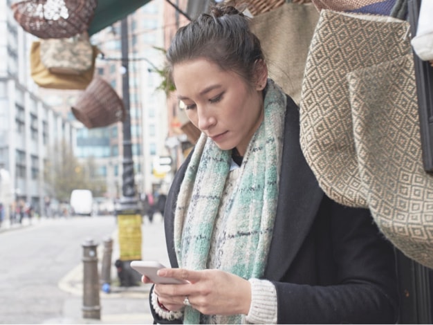 image of person using the app on a mobile
